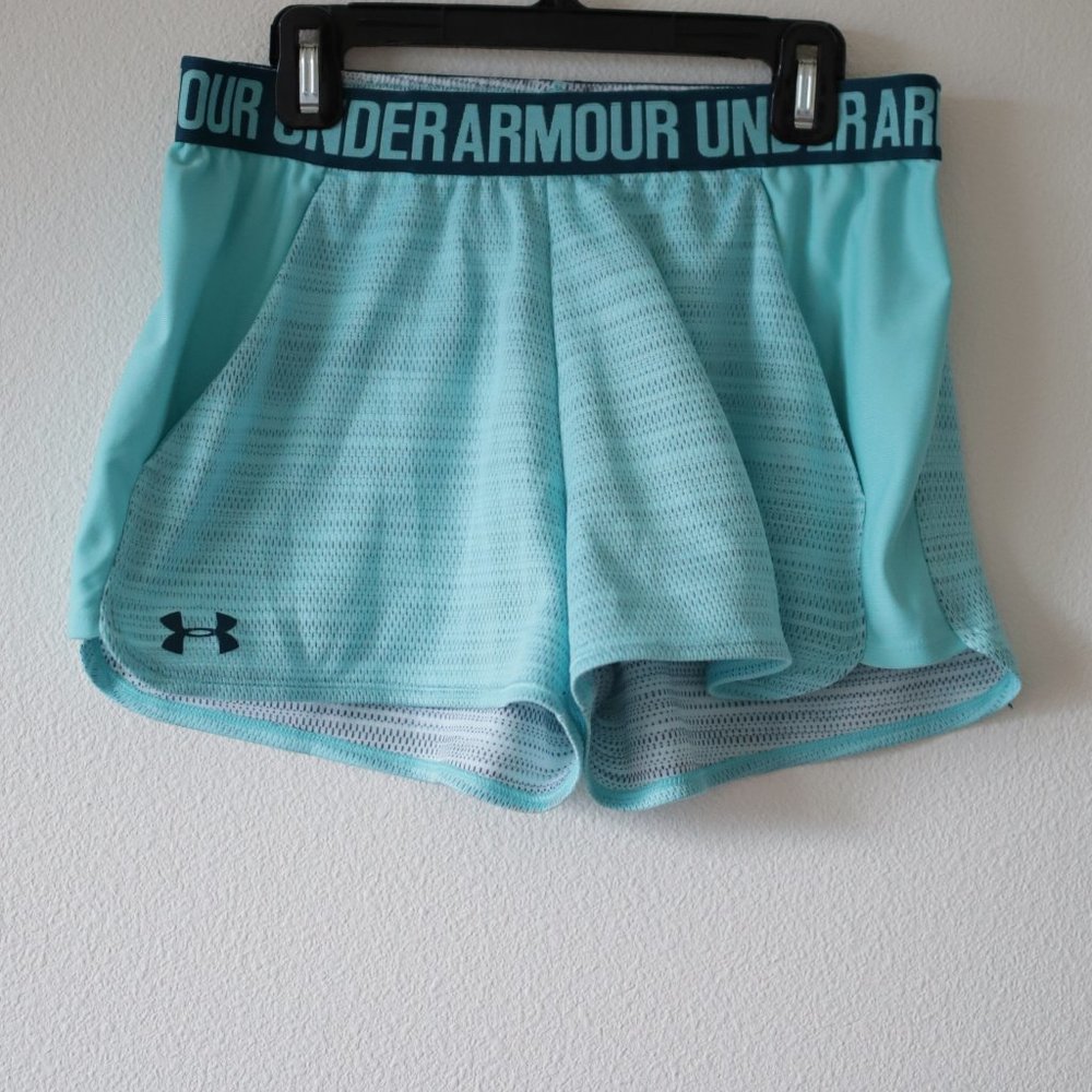 Teal Under Armor Athletic shorts